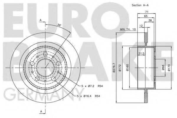 EUROBRAKE 5815204845