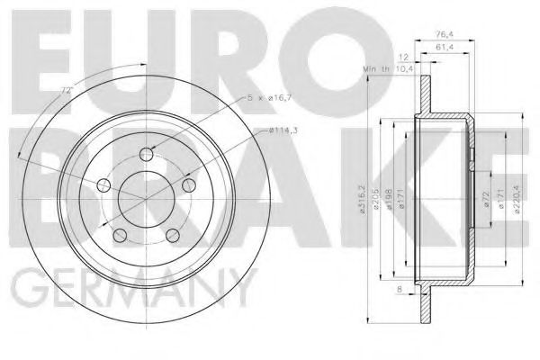 EUROBRAKE 5815209322 EUROBRAKE 5815209322