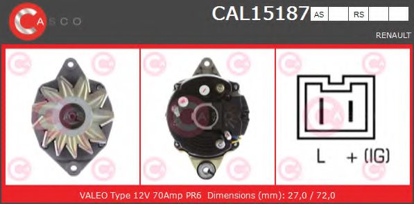 CASCO CAL15187AS