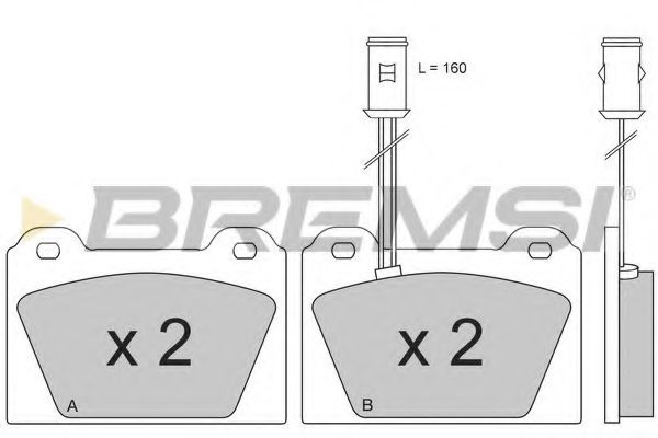 BREMSI BP2164