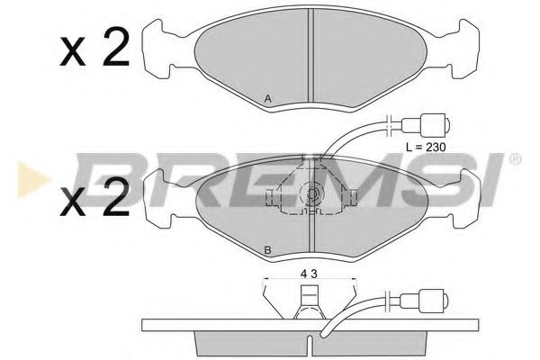 BREMSI BP2177