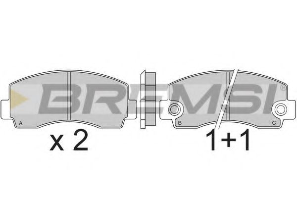 BREMSI BP2215