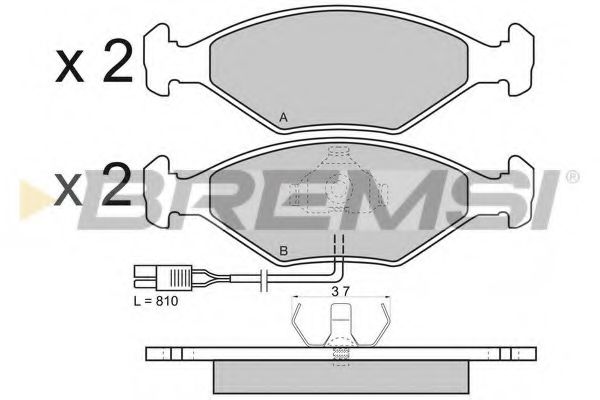 BREMSI BP2343