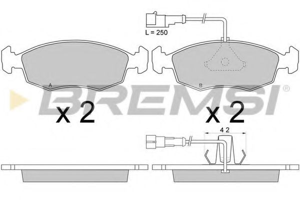 BREMSI BP2669