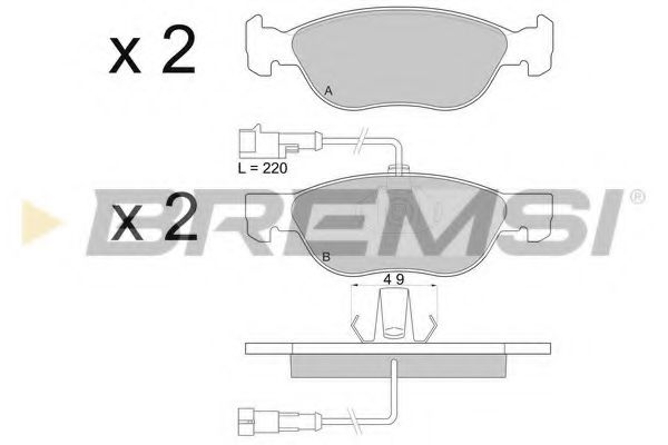 BREMSI BP2677