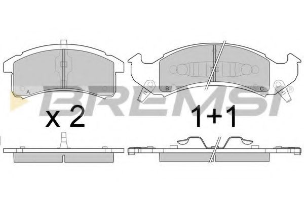 BREMSI BP2789