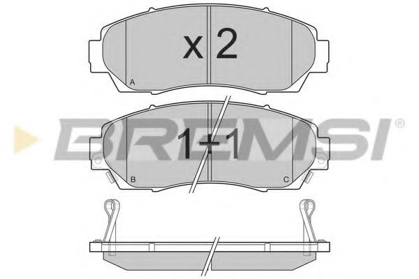 BREMSI BP3258