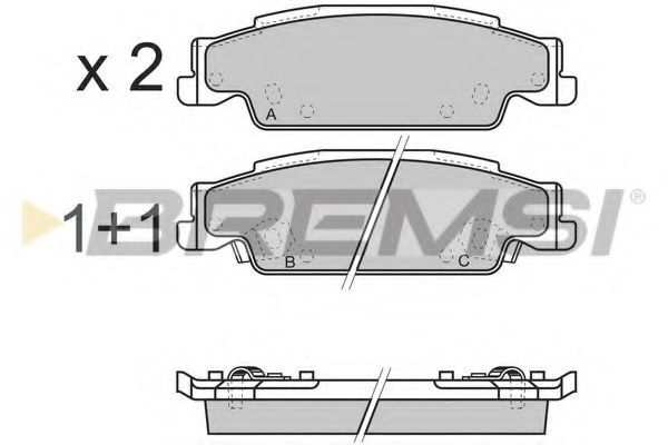 BREMSI BP3345