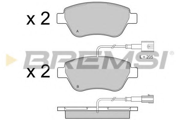 BREMSI BP3425