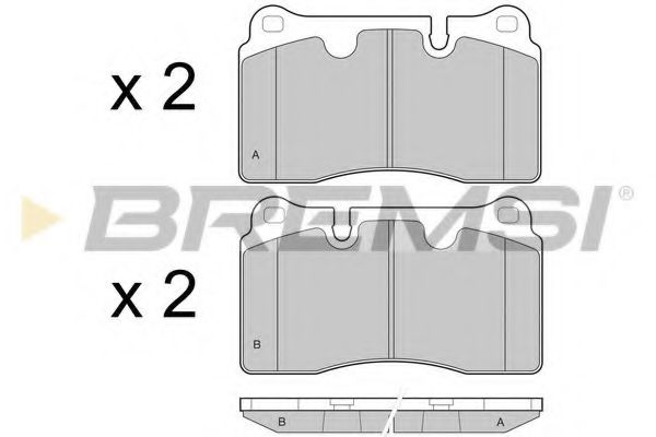 BREMSI BP3444