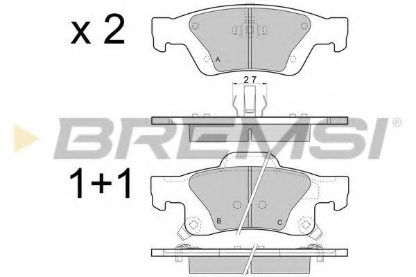 BREMSI BP3461