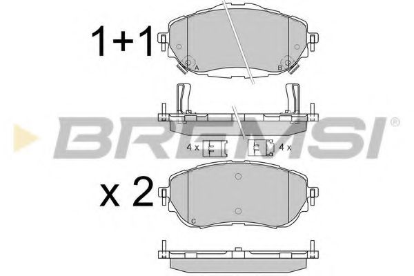 BREMSI BP3537
