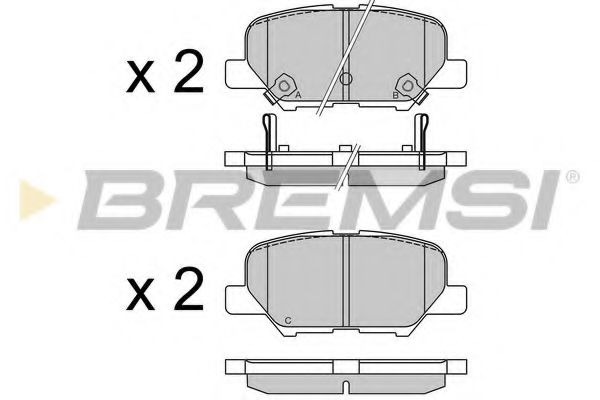 BREMSI BP3555