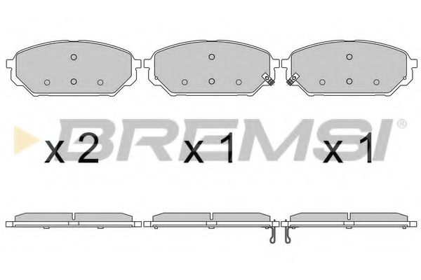 BREMSI BP3619
