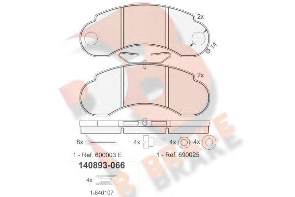 R BRAKE RB0893-066