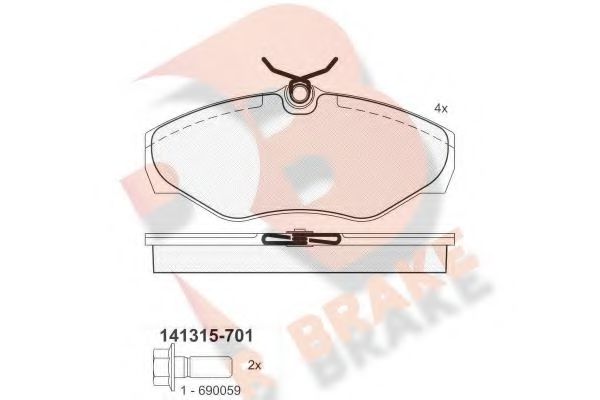 R BRAKE RB1315-701