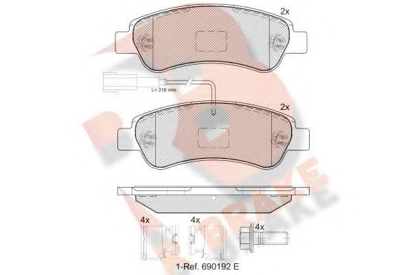 R BRAKE RB1804-203