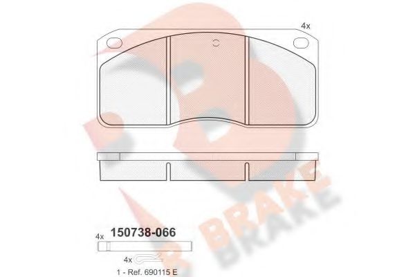 R BRAKE RB0738
