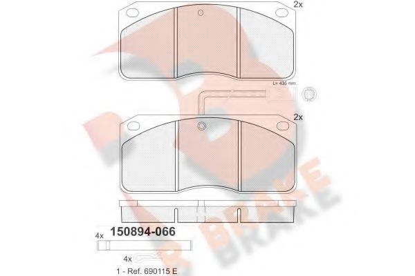 R BRAKE RB0894-066