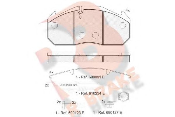 R BRAKE RB1040-112