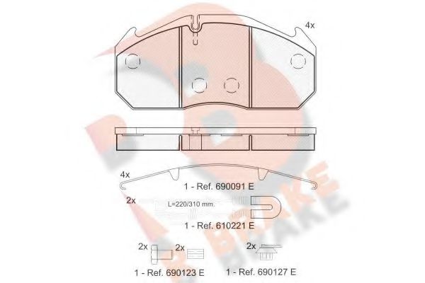 R BRAKE RB1040-113