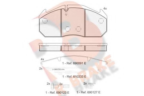 R BRAKE RB1040-114