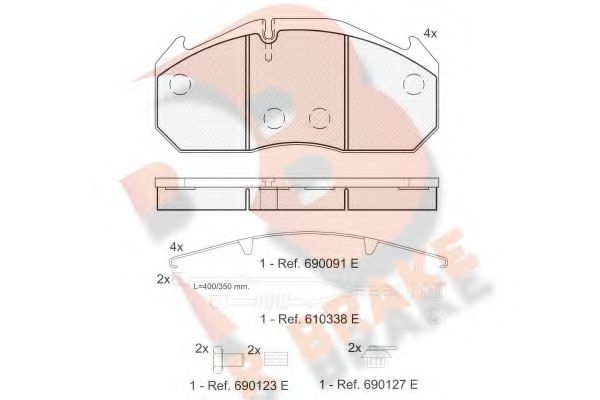 R BRAKE RB1040-127