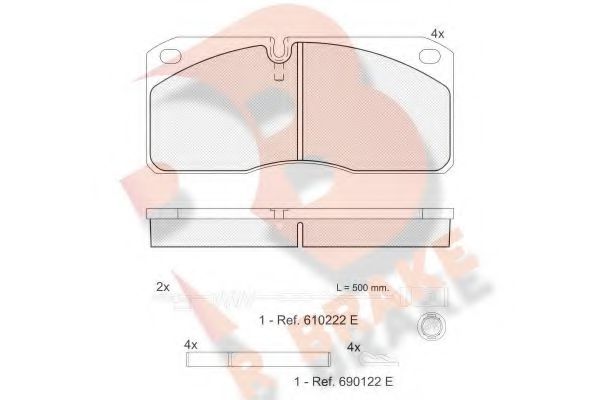 R BRAKE RB1078-110