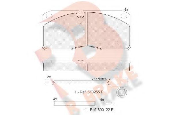 R BRAKE RB1078-116