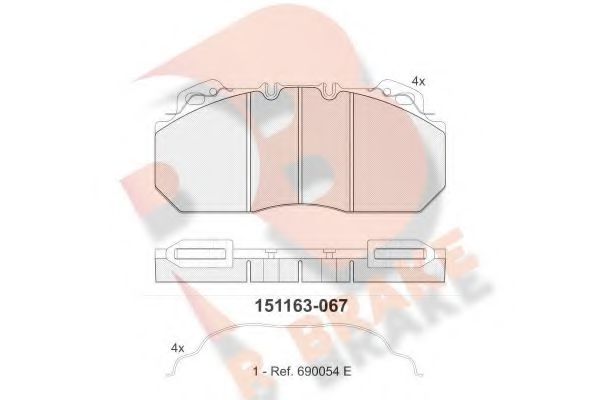 R BRAKE RB1163-067