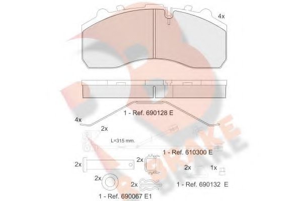 R BRAKE RB1194-117