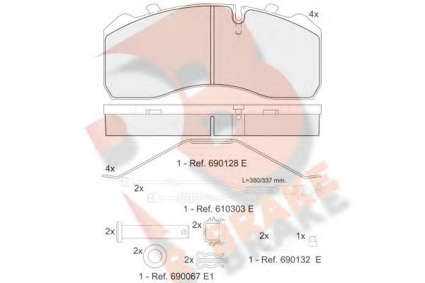 R BRAKE RB1254-120