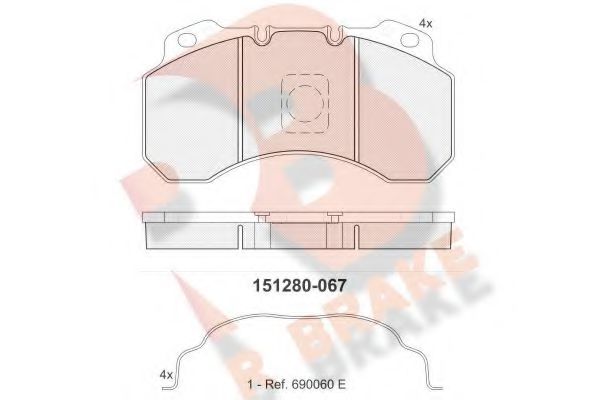 R BRAKE RB1280-067