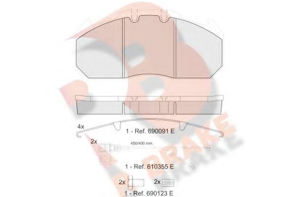 R BRAKE RB1405-122