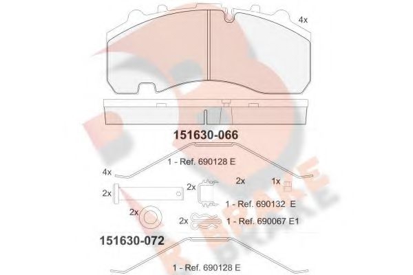 R BRAKE RB1630-066