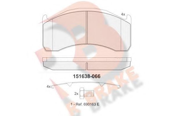 R BRAKE RB1638-066