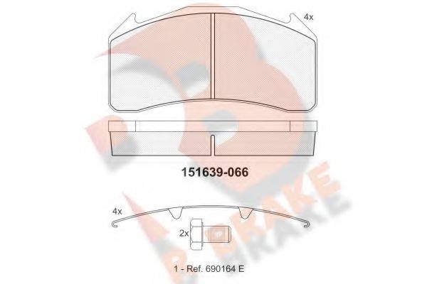 R BRAKE RB1639-066