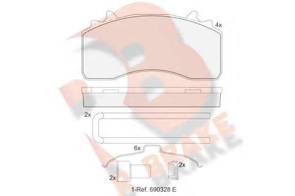 R BRAKE RB2154-066