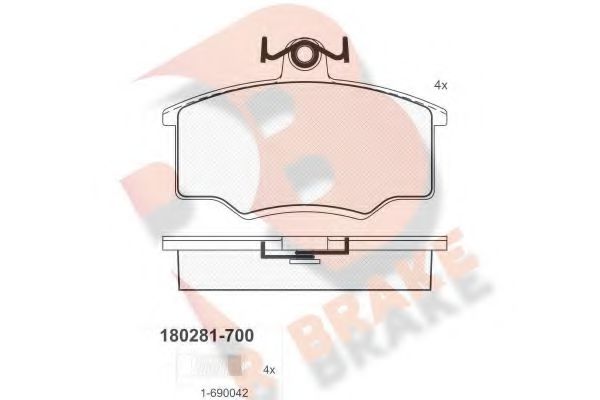 R BRAKE RB0281-700