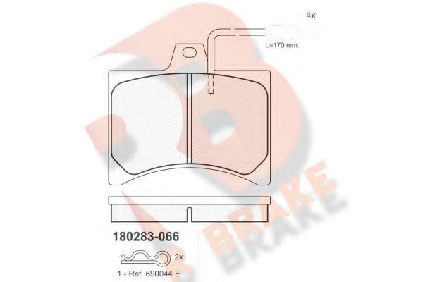 R BRAKE RB0283-066