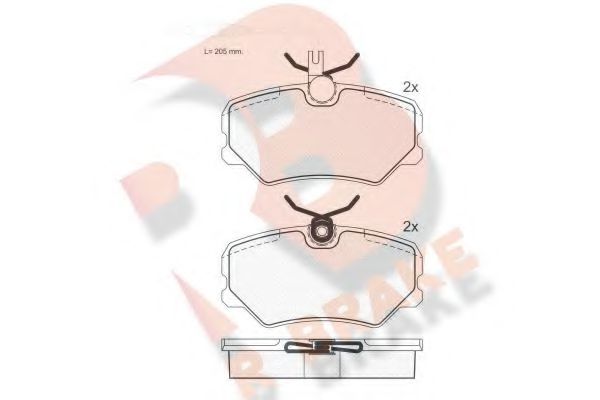 R BRAKE RB0696