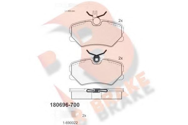 R BRAKE RB0696-700