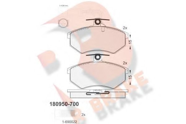 R BRAKE RB0950-700