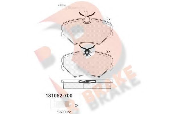 R BRAKE RB1052-700