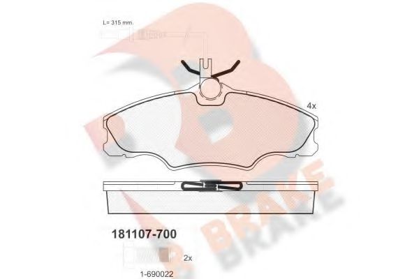 R BRAKE RB1107-700