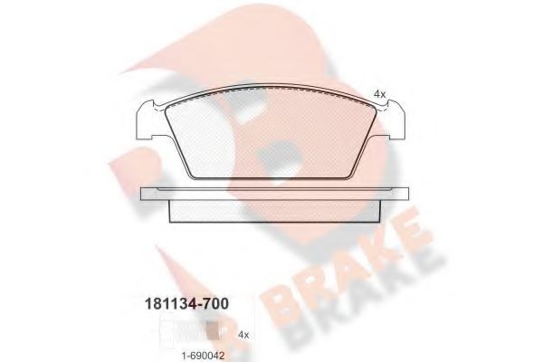 R BRAKE RB1134-700