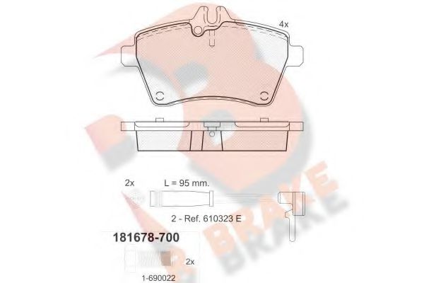 R BRAKE RB1678-700