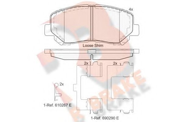 R BRAKE RB2196-200