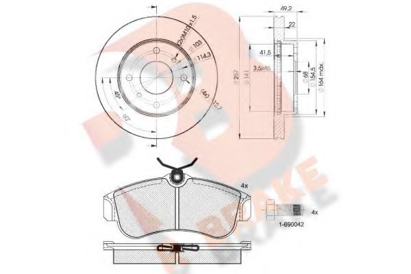 R BRAKE 3R08037101