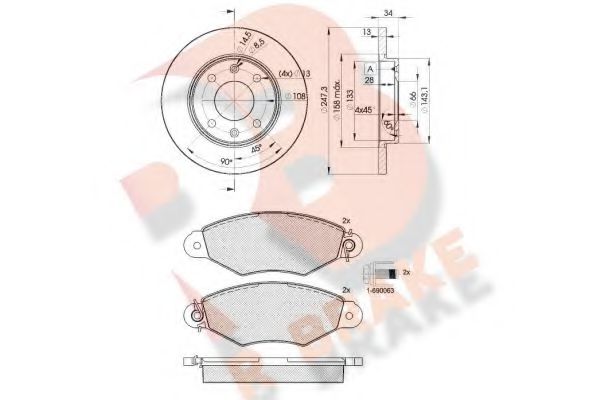 R BRAKE 3R12044298 R BRAKE 3R12044298